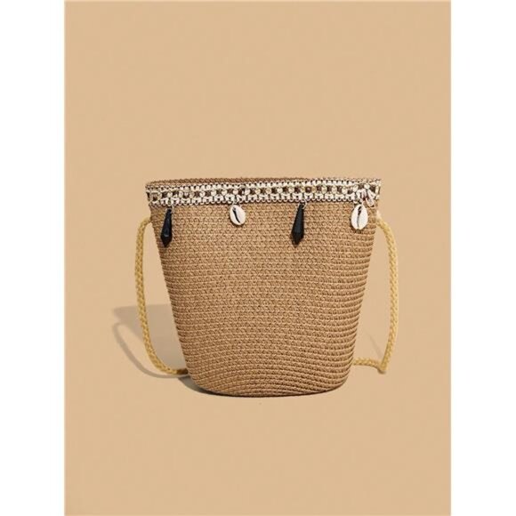 2pcs Women's Bohemia Stylish UV-Resistant Straw Hat And Crossbody - Picture 6 of 6